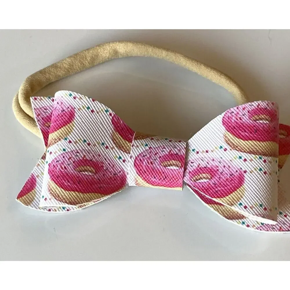 Lot of 18 NEW! Handmade Baby Headband Bow Soft Stretchable Infant Hair